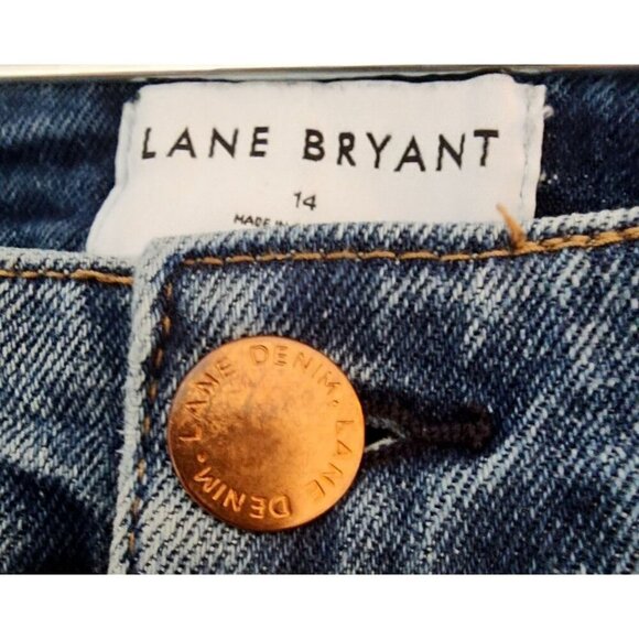 LANE BRYANT Womens Size 14 Distressed Signature Fit Mid Rise Flex Skinny Jeans - Picture 7 of 16